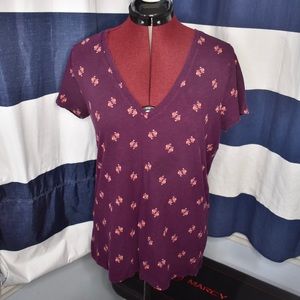 Merona | v-neck print t-shirt